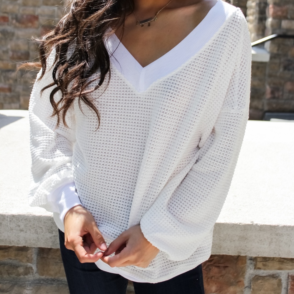 Keep It Simple Waffle Knit